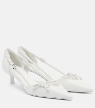 Bow-detail leather pumps | Prada