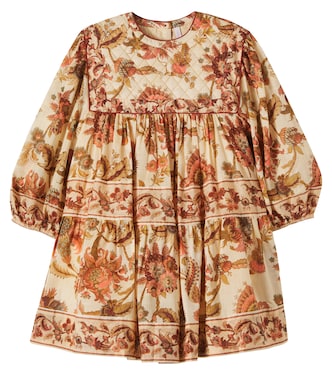 Aster floral quilted cotton dress  | Zimmermann Kids