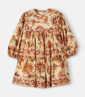 Aster floral quilted cotton dress  | Zimmermann Kids