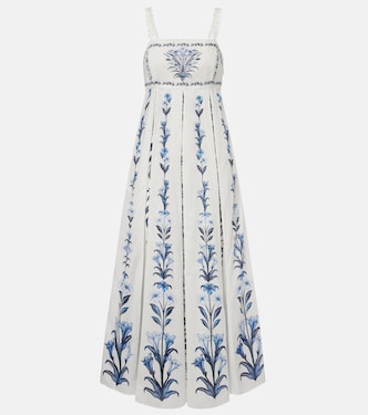 Flowers Arch pleated cotton maxi dress | Farm Rio