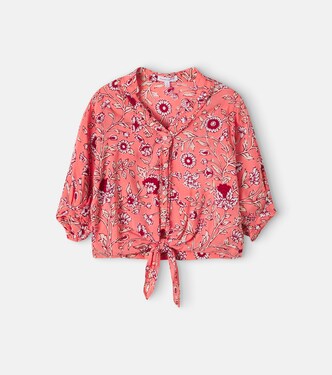 Azia floral shirt | Poupette St Barth Kids