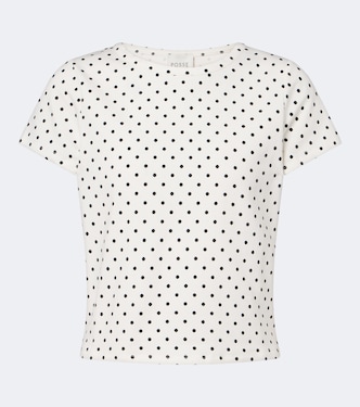 Tommy polka-dot cotton-blend jersey T-shirt | Posse