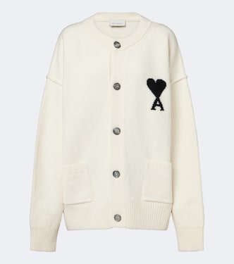 Ami de Coeur virgin wool cardigan | Ami Paris