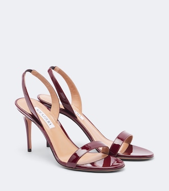 Slingback-Sandalen So Nude aus Lackleder | Aquazzura