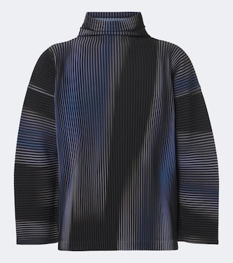 Blend of Lights pleated printed top | Homme Plissé Issey Miyake