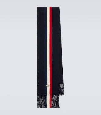 Wool ribbed scarf | Moncler