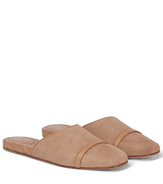 Slippers Rene aus Veloursleder | Malone Souliers