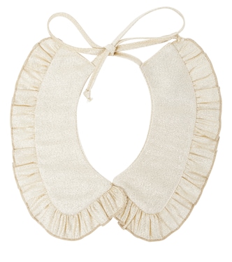 Ruffled metallic collar  | Paade Mode