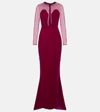 Verzierte Robe aus Samt | Miss Sohee