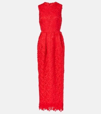 Robe midi Alani en dentelle | Safiyaa