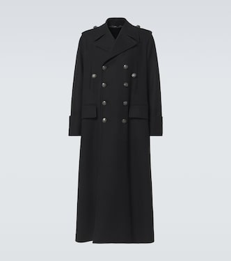 Double-breasted wool-blend coat | Dolce&Gabbana