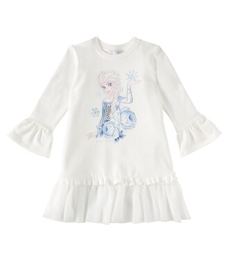 Robe sweat-shirt en coton | Monnalisa