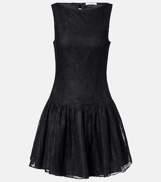 보우 디테일 샹티 레이스 미니드레스 | Nina Ricci