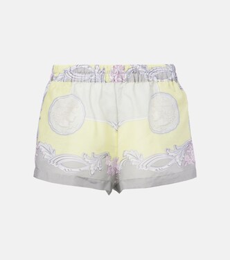 Shorts Medusa Cameo aus Baumwolle und Seide | Versace