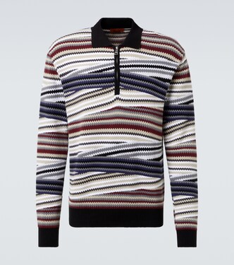 Zigzag cotton polo sweater | Missoni