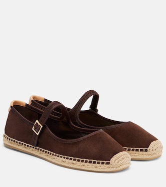 Mary-Jane-Espadrilles aus Veloursleder | Tory Burch