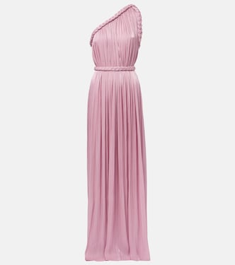 Isilda lamé georgette gown | Costarellos