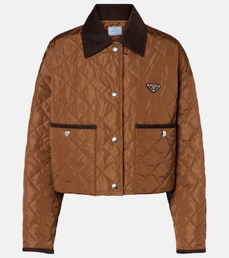 Re-Nylon quilted cropped jacket | Prada