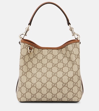 GG Emblem Small canvas bucket bag | Gucci