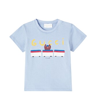 x Euan Roberts Baby printed cotton jersey T-shirt | Gucci Kids