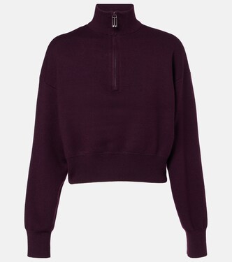 Wool-blend half-zip sweater | Victoria Beckham