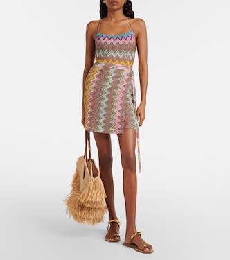 Zigzag lamé wrap skirt in multicoloured - Missoni | Mytheresa