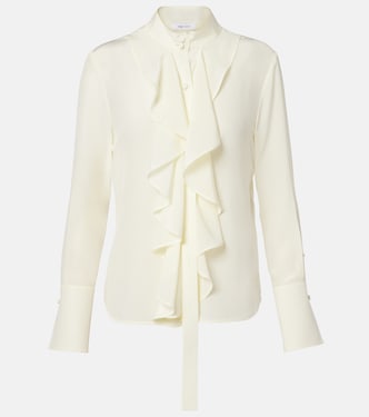 Ruffled silk blouse | McQueen