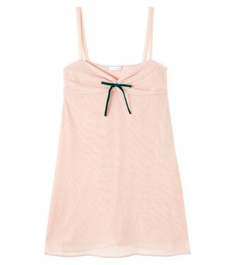 Bow-detail tulle slip dress | Oséree Kids