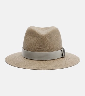 Straw fedora hat | Brunello Cucinelli