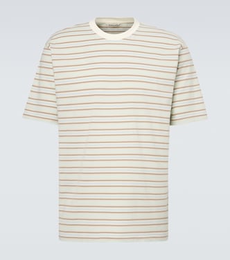 Striped cotton jersey T-shirt | Auralee
