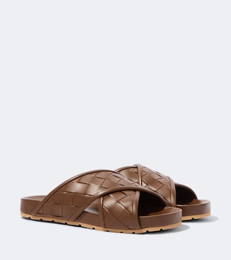 Tarik Intrecciato leather sandals | Bottega Veneta