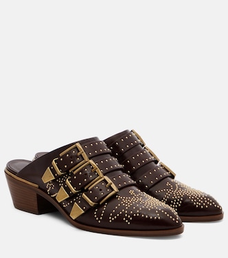 Susan studded leather mules | Chloé
