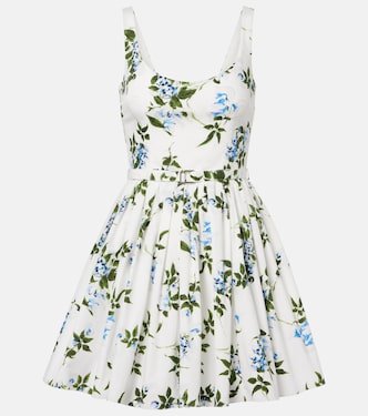 Eglantine floral belted cotton minidress | Emilia Wickstead