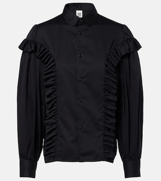 Ruffled cotton shirt | Noir Kei Ninomiya