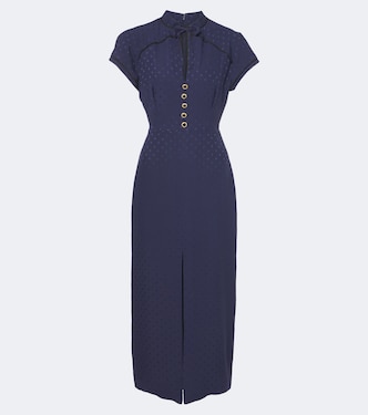Midikleid aus Seidenjacquard | Alessandra Rich