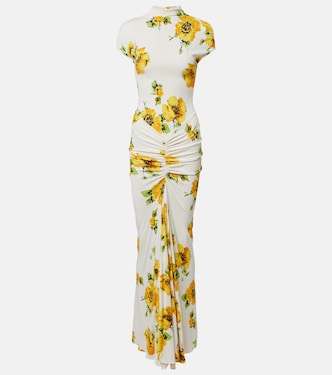 Gerafftes Maxikleid aus Jersey | Alaïa
