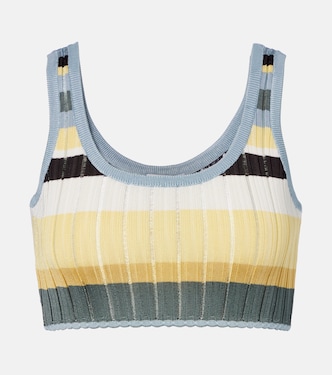 Striped cropped tank top | Alaïa