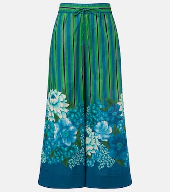 Margo printed cotton wide-leg pants | Alémais