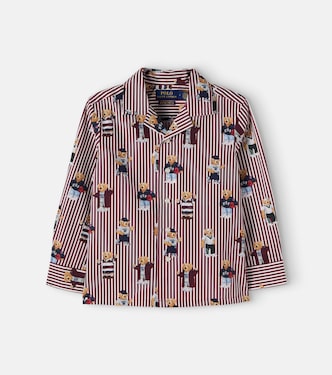 Polo Bear striped cotton shirt | Polo Ralph Lauren Kids