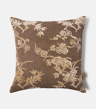 Cotognastro cotton and linen-blend cushion | The House of Lyria