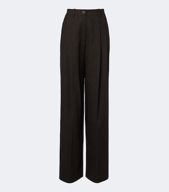 Pantaloni Clarice in lana a gamba larga | Ralph Lauren Collection
