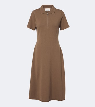 N°497 Georgia cashmere-blend polo dress | Extreme Cashmere