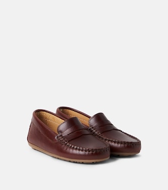 Leather penny loafers | La Coqueta