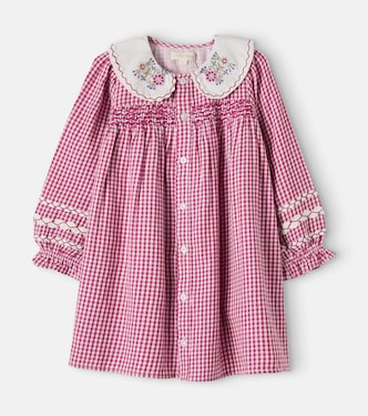 Robe Delina en coton à carreaux vichy | Louise Misha