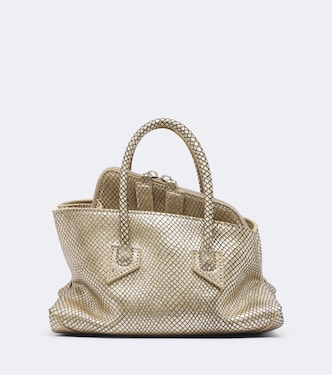 La Passeggiata Mini leather top-handle bag | The Attico
