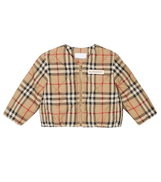 Baby quilted check jacket | Burberry Kids