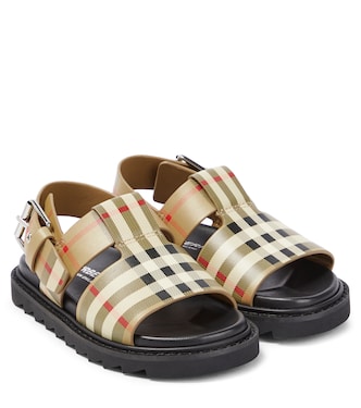Sandalen Vintage Check aus Leder | Burberry Kids