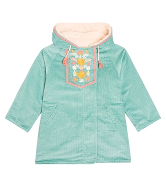 Bacani embroidered cotton corduroy coat | Louise Misha