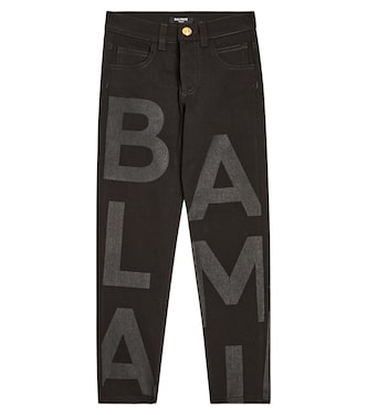 Cotton-blend jeans  | Balmain Kids