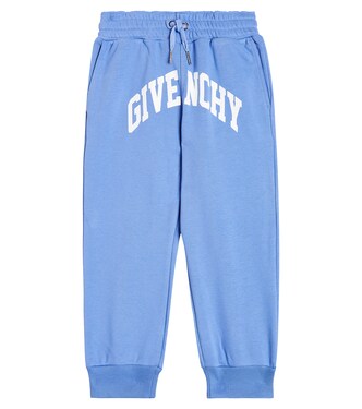 Logo cotton-blend jersey sweatpants | Givenchy Kids